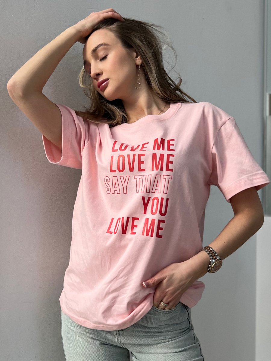 Футболка жіноча оверсайз love me